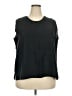 Flax 100% Linen Black Sleeveless Top Size 18 (1G) - photo 1