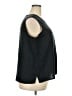 Flax 100% Linen Black Sleeveless Top Size 18 (1G) - photo 4