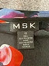MSK 100% Polyester Floral Black Cocktail Dress Size 12 - photo 7
