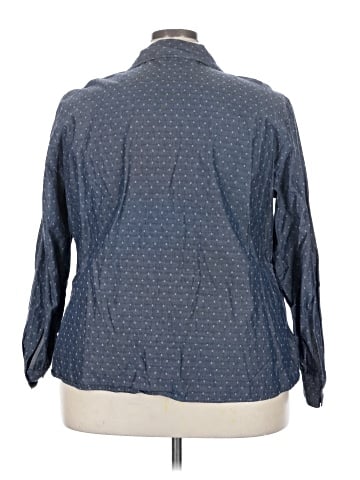 Riders by Lee 3/4 Sleeve Button-Down Shirt (view 2)