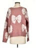 Altar'd State Hearts Pink Pullover Sweater Size XS - photo 1