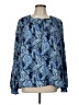 Joie 100% Polyester Blue Long Sleeve T-Shirt Size L - photo 1