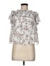 Michael Stars 100% Viscose White Short Sleeve Blouse Size Med (1) - photo 1