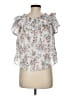 Michael Stars 100% Viscose White Short Sleeve Blouse Size Med (1) - photo 2