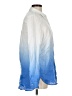 J. McLaughlin 100% Linen Color Block Blue Long Sleeve Button-Down Shirt Size M - photo 4