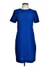 Zara Basic Solid Blue Casual Dress Size S - photo 1