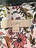 Ann Taylor LOFT 100% Polyester Floral Ivory Long Sleeve Blouse Size XS - photo 7