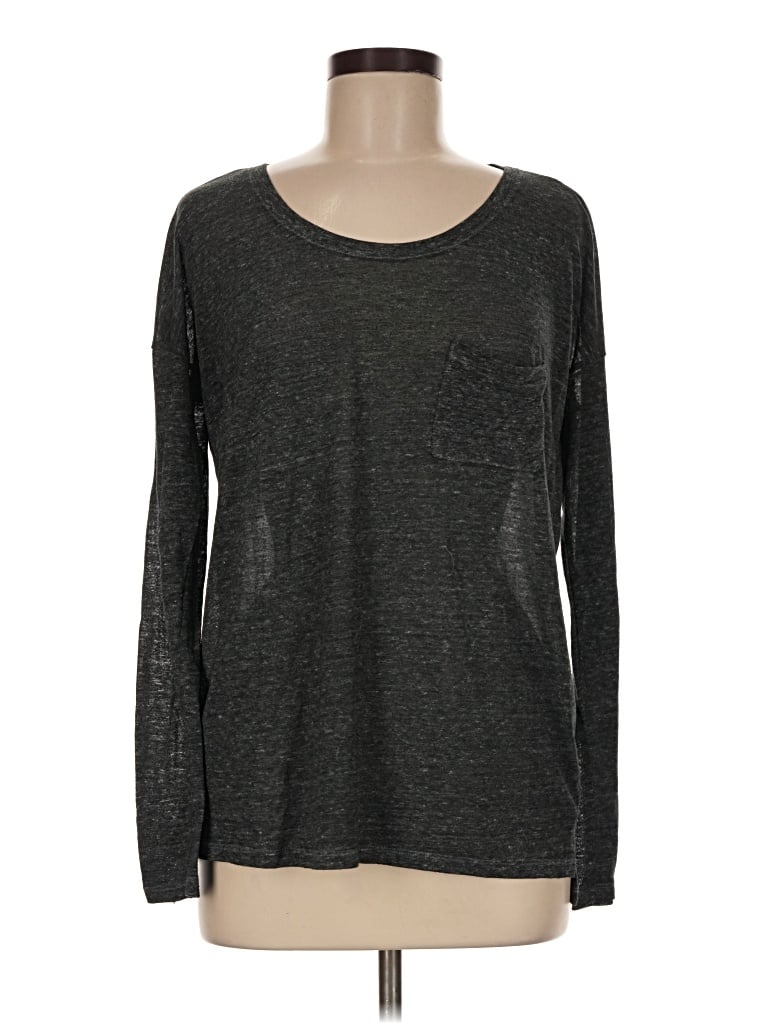 Pre-owned Old Navy Long Sleeve T-shirt In Gray