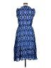 Talbots Print Blue Casual Dress Size 14 - photo 2