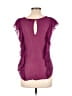 Express 100% Polyester Burgundy Short Sleeve Top Size L - photo 2