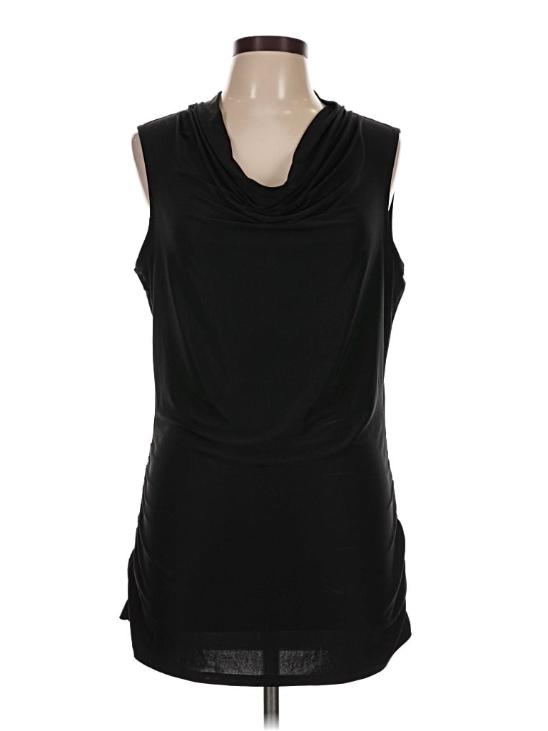 Pre-owned Dana Buchman Sleeveless Blouse In Black
