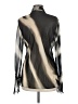 MNG Metallic Black Long Sleeve Blouse Size 8 - photo 2