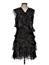 IRO 100% Viscose Black Brown Cocktail Dress Size EU (FR) 42 / US 10 - photo 1
