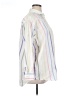 Gap 100% Cotton Stripes Ivory Long Sleeve Button-Down Shirt Size XL - photo 4