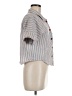 Unbranded Stripes Gray Short Sleeve Button-Down Shirt Size M - photo 4
