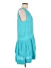 Ramy Brook 100% Polyester Solid Teal Casual Dress Size L - photo 4