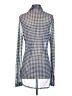 CAbi Checkered-gingham Blue Long Sleeve Blouse Size S - photo 2