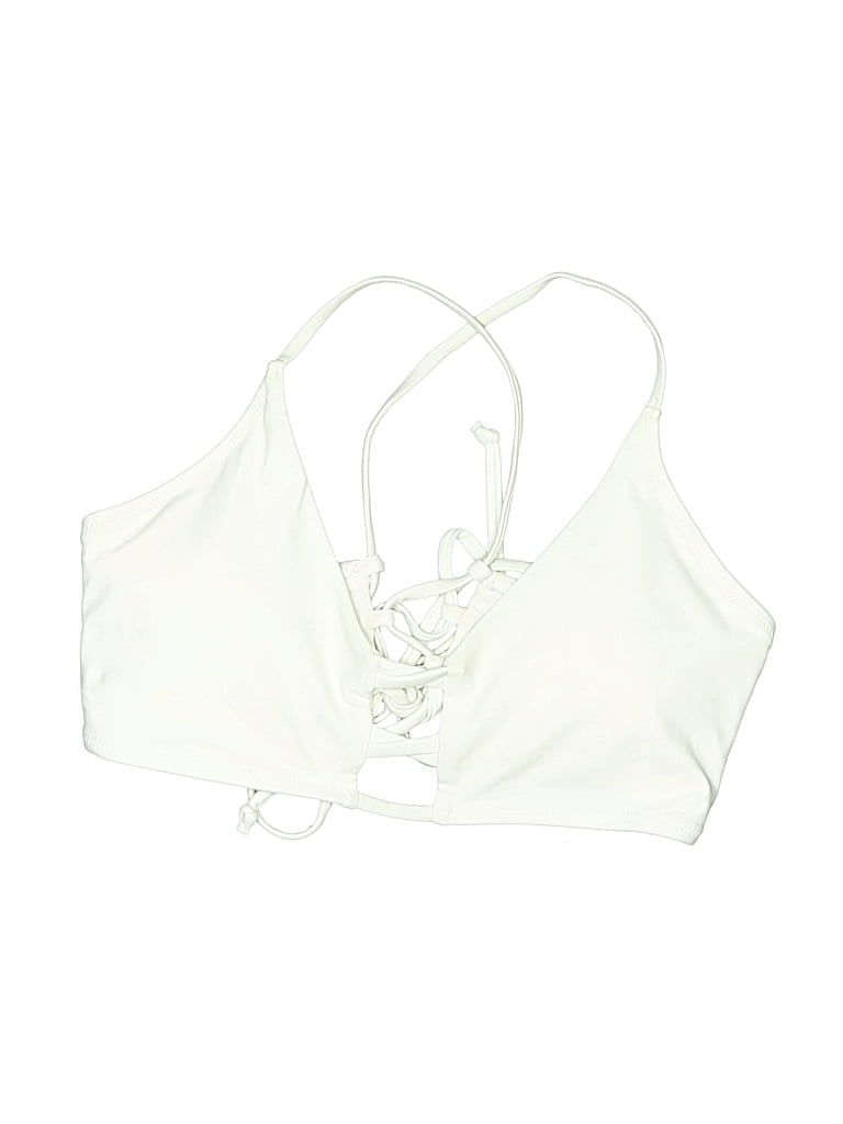 Pre-owned Assorted Brands Swimsuit Top Ivory Swimwear