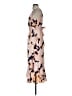 Hutch 100% Polyester Print Tan Cocktail Dress Size XS - photo 5