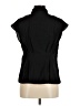MNG Solid Black Sleeveless Button-Down Shirt Size 6 - photo 2
