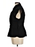 MNG Solid Black Sleeveless Button-Down Shirt Size 6 - photo 5