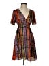 BCBGeneration 100% Polyester Print Orange Casual Dress Size S - photo 1