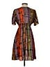 BCBGeneration 100% Polyester Print Orange Casual Dress Size S - photo 2