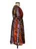 BCBGeneration 100% Polyester Print Orange Casual Dress Size S - photo 4