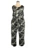 Derek Heart Camo Gray Jumpsuit Size 3X - photo 1