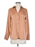 Cupcakes & Cashmere Stripes Orange Long Sleeve Blouse Size XS - photo 1