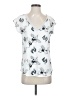 It Hippie 100% Polyester White Short Sleeve Blouse Size S - photo 1