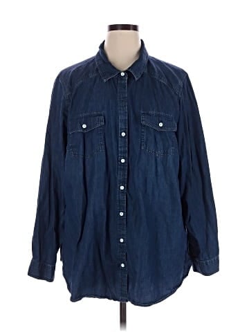 Torrid Long Sleeve Button-Down Shirt (view 1)