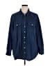 Torrid 100% Cotton Blue Long Sleeve Button-Down Shirt Size 4X Plus (4) - photo 1
