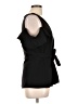 BCBGMAXAZRIA Black Short Sleeve Blouse Size L - photo 4