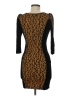 BCBGMAXAZRIA Animal Print Brown Cocktail Dress Size M - photo 2