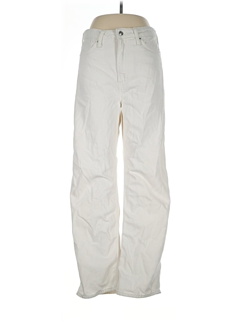 Pre-owned Divided By H&m Casual Pants In Ivory
