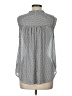 Gap 100% Polyester Silver Sleeveless Blouse Size L - photo 2