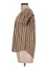 Flower & Feather Tan Short Sleeve Henley Size L - photo 5
