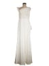 Mac Duggal 100% Polyester Ivory Cocktail Dress Size 8 - photo 1