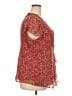 Notations 100% Polyester Red Short Sleeve Blouse Size 2X - photo 4
