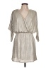 Parker Metallic Silver Casual Dress Size L (estimated) - photo 1