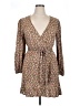 SO 100% Rayon Floral Brown Casual Dress Size XL - photo 1