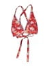 Jessica Simpson Floral Red Swimsuit Top Size M - photo 1