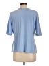 Liz Claiborne Blue Short Sleeve Blouse Size L - photo 2