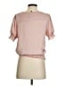 1.State 100% Polyester Pink Short Sleeve Blouse Size S - photo 2