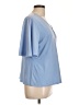 Liz Claiborne Blue Short Sleeve Blouse Size L - photo 4