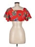 Miami Red Short Sleeve Blouse Size M - photo 2