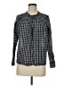 J.Crew 100% Cotton Checkered-gingham Black Long Sleeve Blouse Size M - photo 1