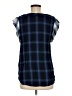 Vince Camuto Plaid Blue Sleeveless Blouse Size M - photo 2