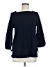 Talbots 100% Cotton Blue 3/4 Sleeve Top Size M - photo 1